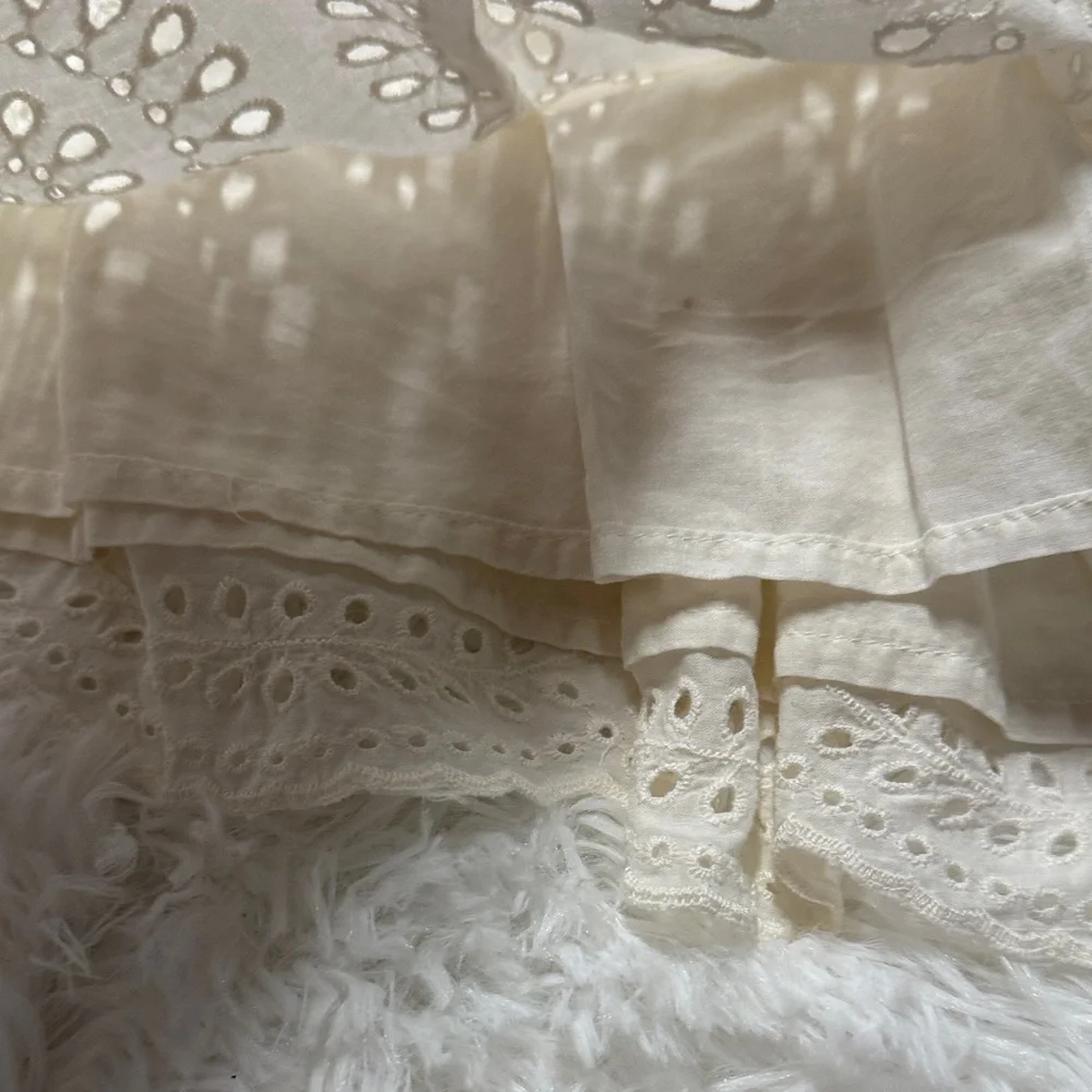 Stella McCartney kids, Elegant Cream Embroidered Skirt